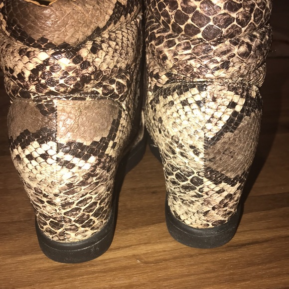 Vintage Beau & Ashe Snake Skin Pattern Platform - Picture 3 of 6
